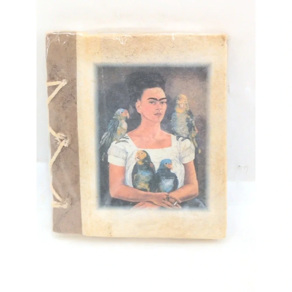 Handmade Bark Paper Amate Journal Frida Kahlo Art Mexico 4